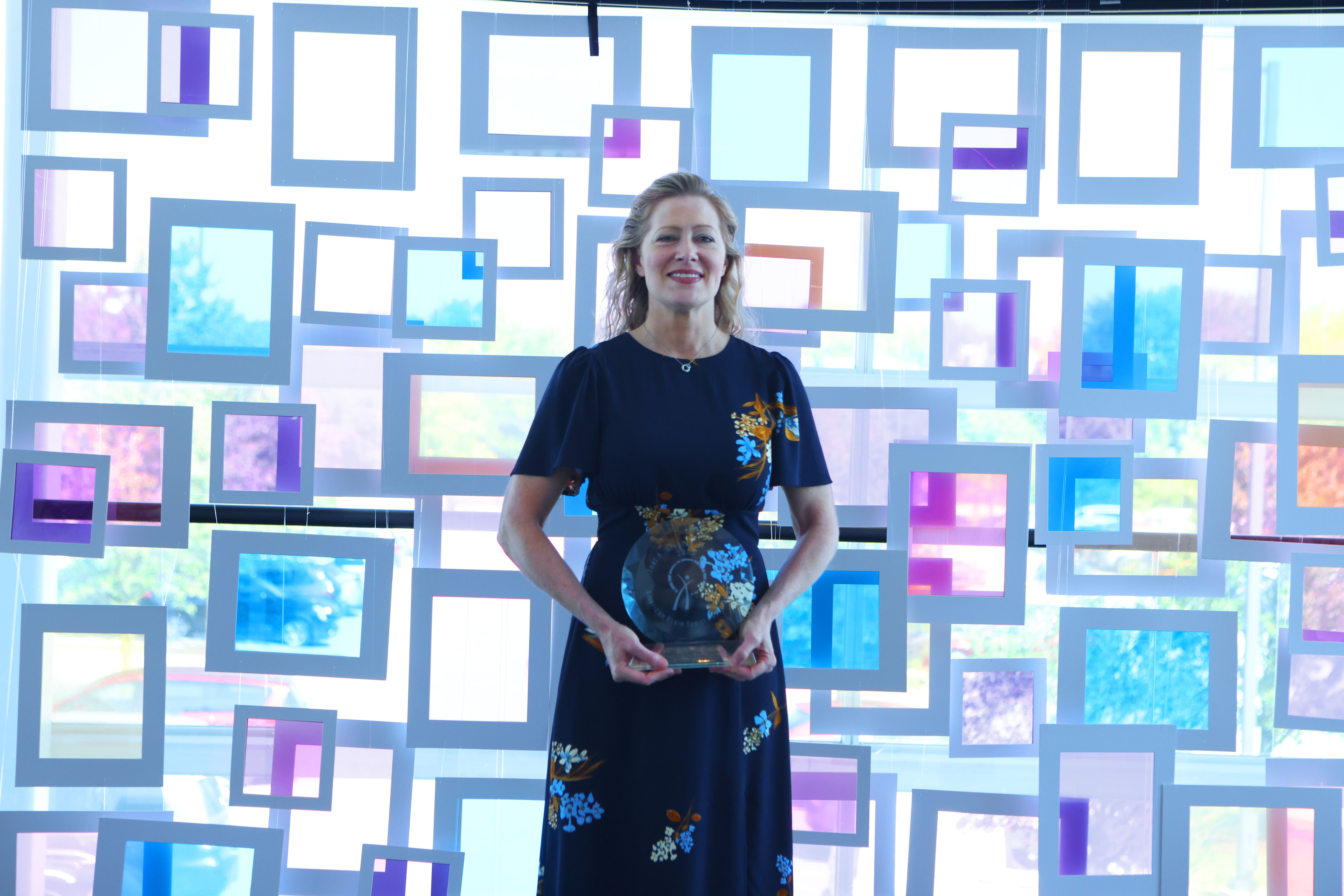 Dr. Dunbar with the JAG Award