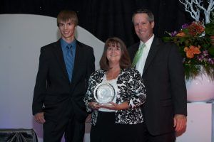 Gina Porter receives the Joel A. Gingras Jr. Award in 2011