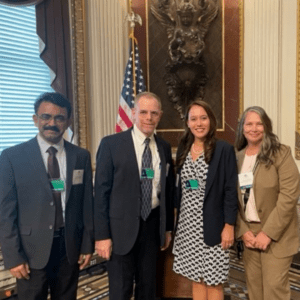 ABTA Chief Mission Officer Nicole Willmarth, PhD, with neuro-oncology leaders at the White House Cancer Moonshot Brain Cancer Forum